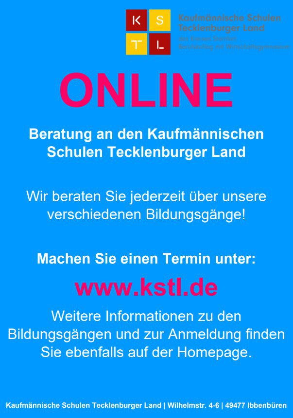 Online Beratung Flyer